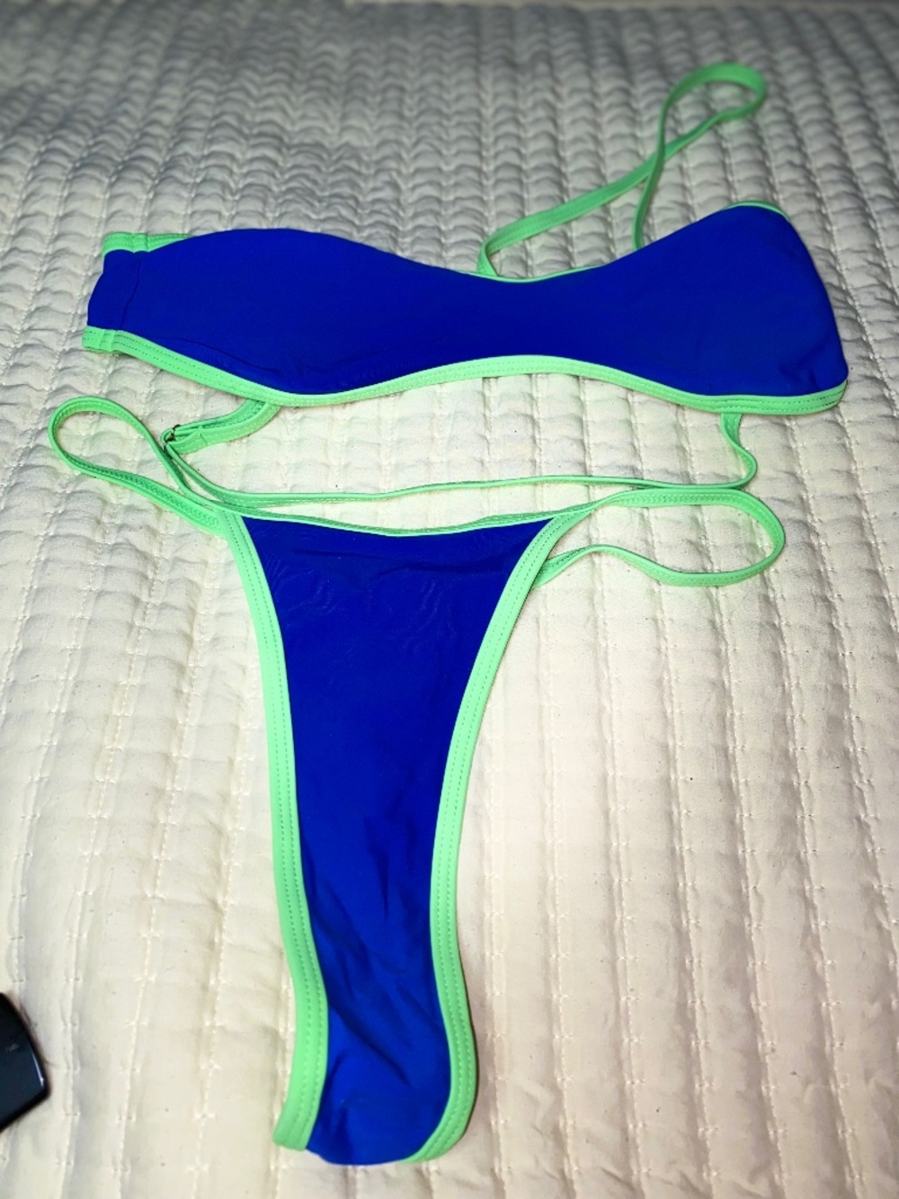 SHEIN woman's bandanna bra and g string bikini